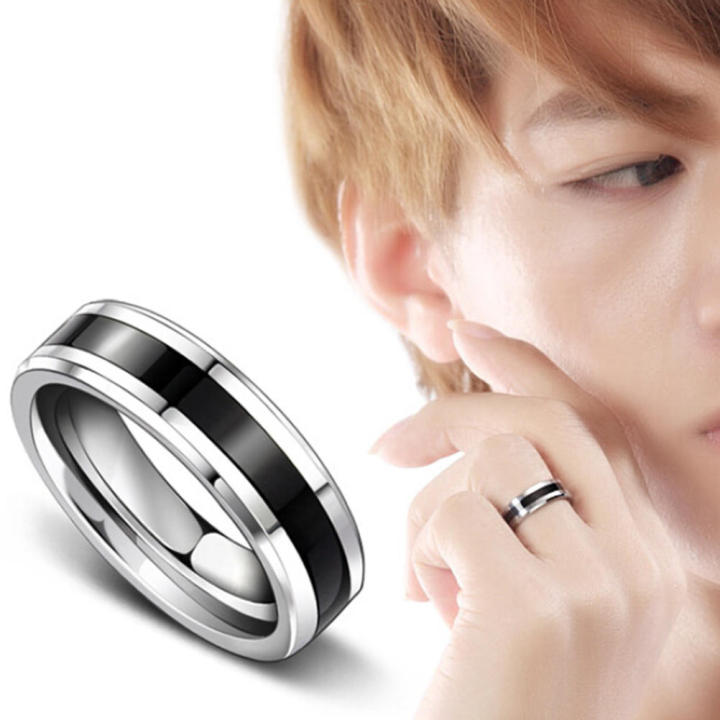 Silver Style Stainless Steel Sleek Ring for Men and Boys