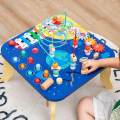 Baby Activity Table Bead Maze Gear Early Learning Wooden Play Table Toy for Toddlers Kids 1 2 3 4. 