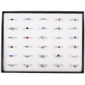 （New）Hot Woman Wholeale Lot 30pc Rhinetone Aorted ilver Plated Ring New. 