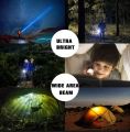 Rechargeable Flashlight Torch LED USB Portable Torches 4 Modes Zoom Mini Camping Lighting - Light - Light - Light. 