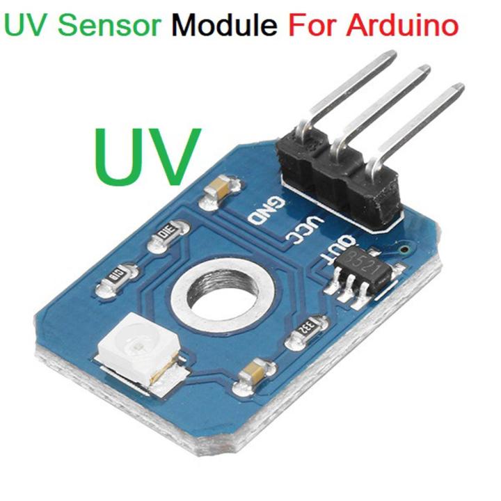 UV Sensor Module UV Detection Module DC 3.3V 5V 3 Pin Leads For Cables ... image.