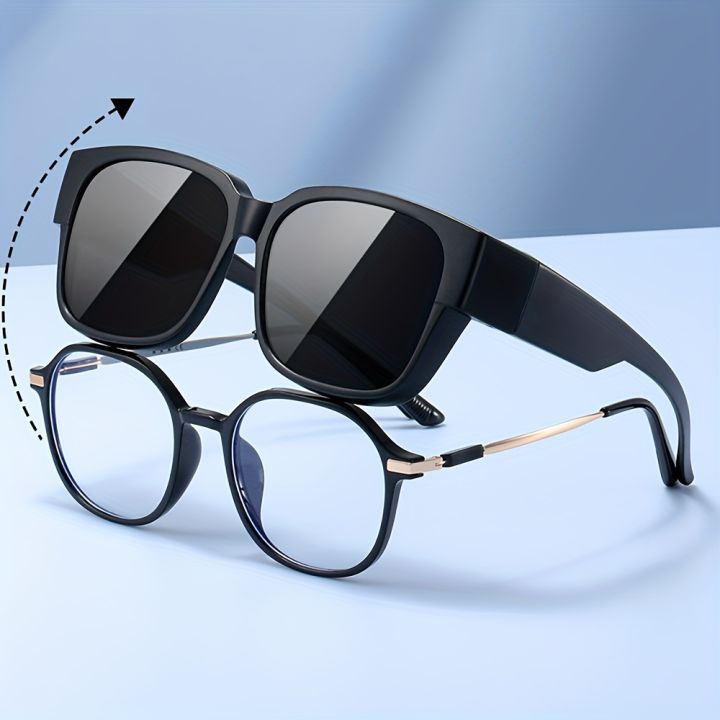 Wrap Around Fit Over Sunglasses For Women Men Anti Glare Windproof