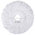 3 Replacement Mop Micro-Head Refill for 360° Magic Mop-Microfiber Replacement -Round Shape Standard Size (White-3 Pack). 