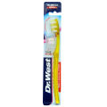 Dr.West, Medium Toothbrush with Travel Cap (Yellow). 