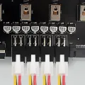 6 Way Hard Disk Selector Controller Hard Drive Power Switch Module for Desktop Computer Support 2.5/3.5 Inch SATA HDD. 