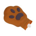 Bear Paw Hot Water Bag Silicone Microwave Heating Hot Water Bottle for Office. 