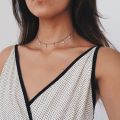 European and American cross-border jewelry Ebay Dunhuang source fashion simple thickened five-pointed star pendant short necklace female. 