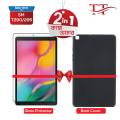 Samsung Galaxy TabA 2019 TPU Back Back Cover Black Color + Tempered Glass Protector for Samsung Galaxy Tab A 2019 (2in1 Combo). 