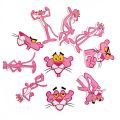 10PCS Cartoon Pink Panther Stickers Skateboard Fridge Motorcycle Luggage Guitar Waterproof DIY Cool Sticker Kid Toy Decals Gift.