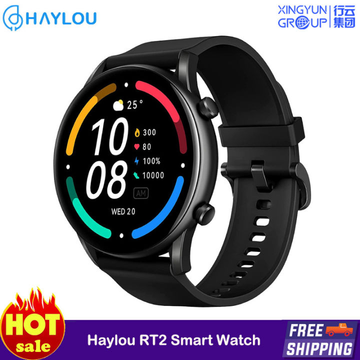 Haylou RT2 LS10  HD LCD Smart watch with SPO2 Xiaomi sub brand- black