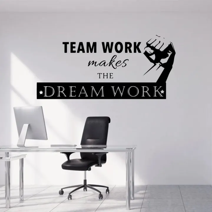 Creative%20Teamwork%20Makes%20Dream%20Work%20Vinyl%20Wall%20Sticker%20For%20Home%20Study%20Room%20Company%20Office%20Classroom%20Decorations%20Removable%20Poster%20-%20Image%202
