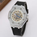 T-GOER Gore automatic mechanical watch personality men's hollow silicone tape sports a generation of hair. 
