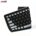 Foldable Silicone Keyboard USB Wired Silicon Flexible Soft Waterproof Roll Up Silica Gel Keyboard for PC Laptop Notebook.