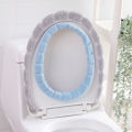 Winter thickened toilet pad round toilet cover plush universal winter warm universal toilet cover toilet pad. 