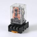 RELAY With BASE 220VAC 10A Electromagnetic Relay With 8 Pin Base Terminal Coil Voltage AC 220V 2 Pole. 