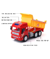 Unbreakable Large Size Push and Go Truck for Kids Boys & Girls Dumper Toy Truck Dumper Truck with Toy Friction Driven Wheels - 3+.