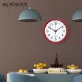 Noiseless Wall Clock Large Number Silent Wall Clock for Home Office Decoration 8 Inch Round Hang Clock. 