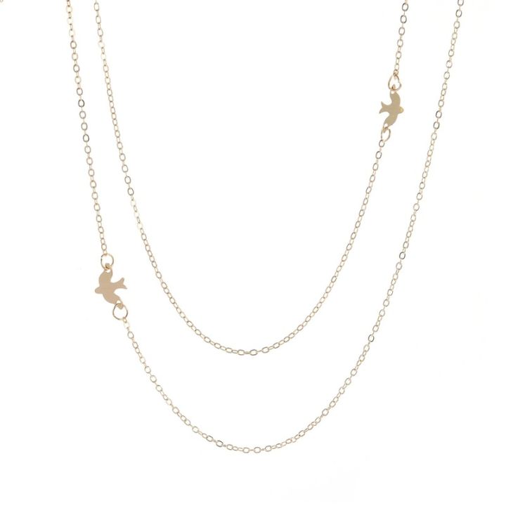 %E3%80%90Daily%20Necessities%20For%20Anyone%20Store%E3%80%91Choker%20Women%20Necklace%20Layered%20Chain%20Necklaces%20Animal%20Clavicle%20Jewelry%20Lovers%20Gold%20Trendy%20Peace%20Dove%20Zinc%20Alloy%20-%20Image%205
