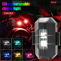 Rechargeable Blinking LED Light for bicycle bike helmet back light 7 color 22 mode.