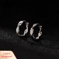 Carat Women Earrings Shiny Cubic Zirconia Twisted Shape Women Earrings. 