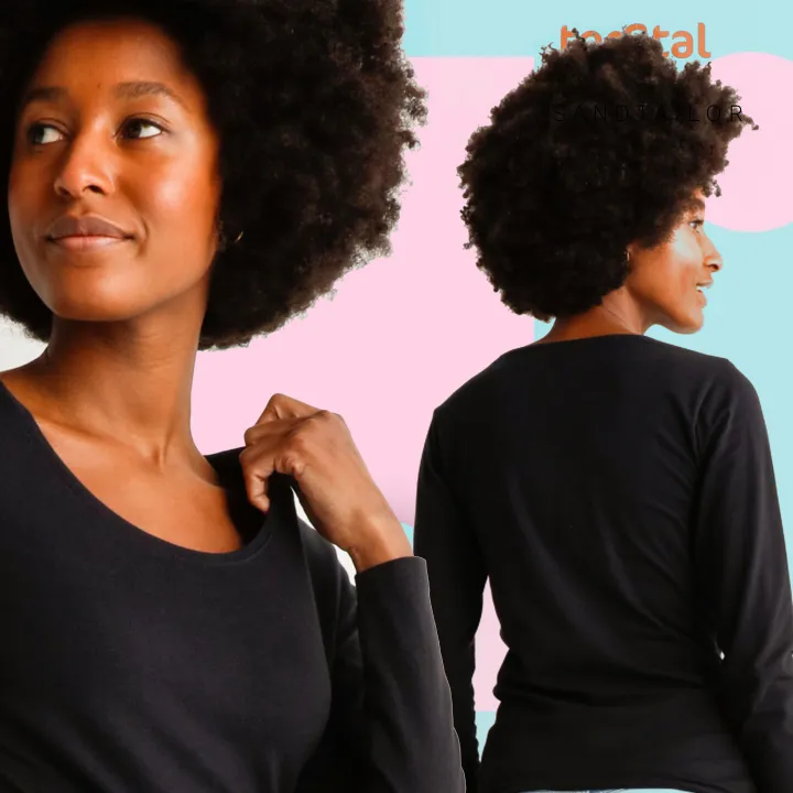 ladies%20long%20sleeve%20top%20round%20neck%20export%20pure%20cotton%20-%20Image%202