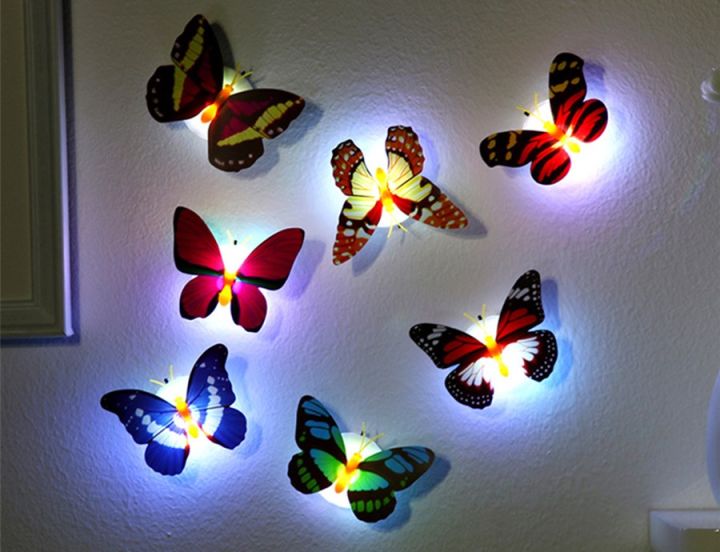 5%20Piece%20LED%20Wall%20Stickers%20Colorful%20Changing%20Butterfly%20Glowing%20Wall%20Decals%20Night%20Light%20Lamp%20Home%20Decor%20%20Living%20Room%20Wall%20Sticker-%205%20PCS%20-%20Image%203