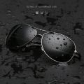 SHAUNA Men Women Polarized Vision Pilot Sunglasses Auto Color Change Night Vision Glasses Anti-Glare Lens Driving Glasses. 