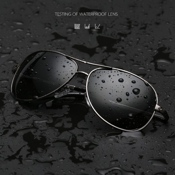 SHAUNA%20Men%20Women%20Polarized%20Vision%20Pilot%20Sunglasses%20Auto%20Color%20Change%20Night%20Vision%20Glasses%20Anti-Glare%20Lens%20Driving%20Glasses%20-%20Image%203