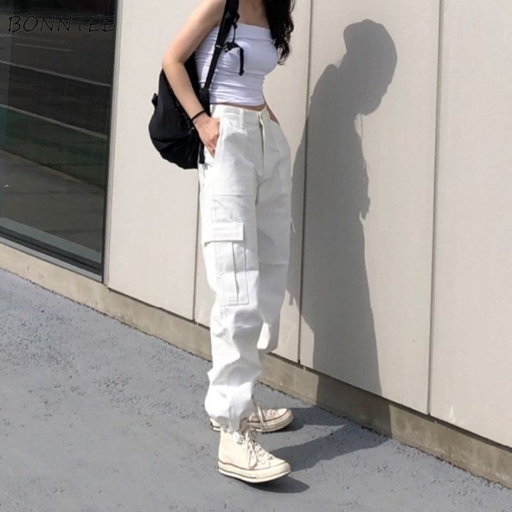 Pants%20Women%20Casual%20Solid%20Cargo%20Trousers%20Uni%20Chic%20Retro%20BF%20Streetwear%20Kpop%20Beam%20Feet%20Full%20Popular%20Simple%20Daily%20-%20Image%203