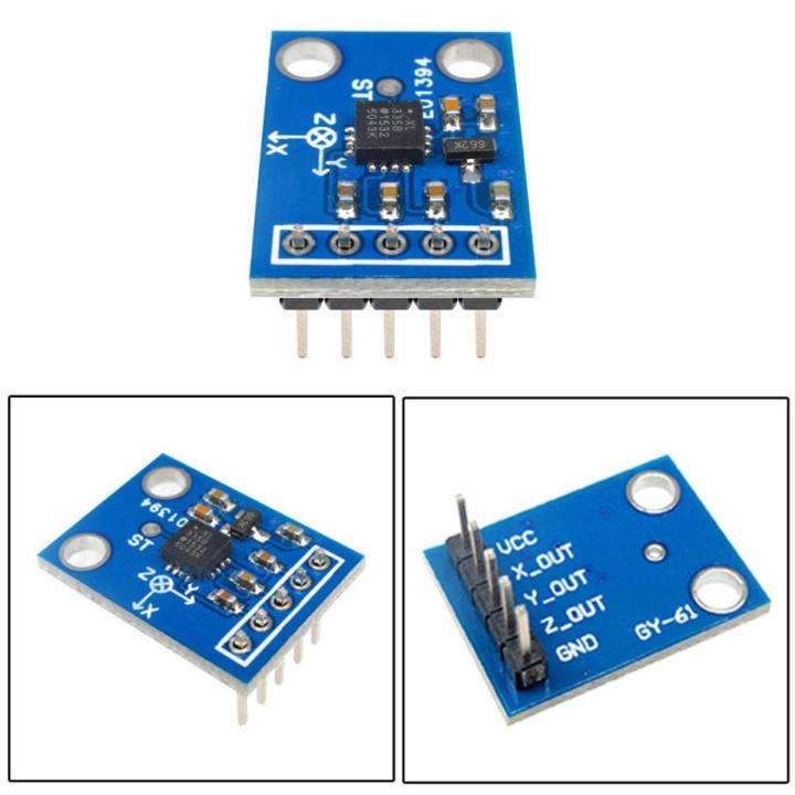 GY-61 ADXL335 ADXL 335 Accele-rometer 3-Axis 5 Pin Analog Output Module ...