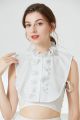 Alien Korean Stand Collar for Women Shirt Front Ties Detachable Collar Stand Dress Sweater False Collar Girls Fuax Cols Accessory. 