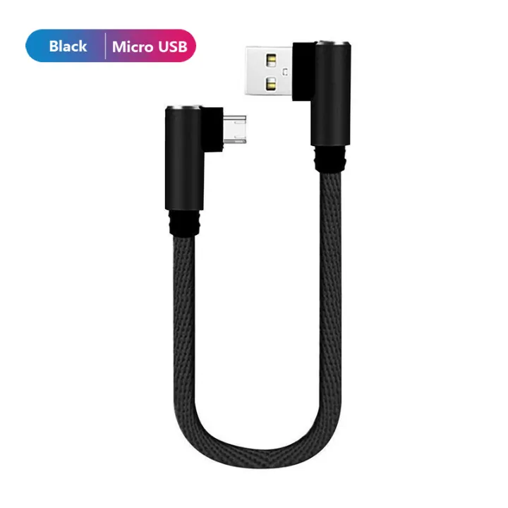 ECILY%2025cm%20USB%20to%20Type%20C%20Short%20Charging%20Cable%20Elbow%2090%20Degree%20USB%20C%20Micro%20USB%20Cable%202.4A%20Fast%20Charging%20Cord%20-%20Image%202