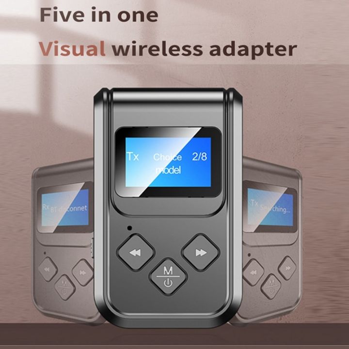 Bluetooth%20Adapter%20LED%20Screen%20Wireless%20Audio%20Bluetooth%205.0%20Transmitter%20Receiver%20for%20PC%20TV%20Auto%203.5mm%20AUX%20Music%20-%20Image%206