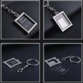 1pc Chic Transparent Clear Insert Photo Picture Frame Key Ring Chain Keychain MJD.