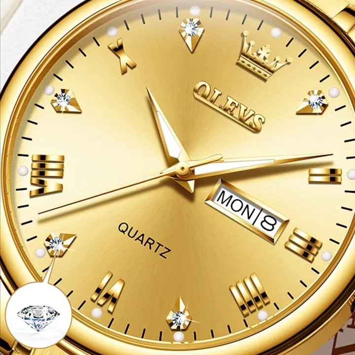Olevs%205563%20Golden%20Stainless%20Steel%20Analog%20Wrist%20Watch%20For%20Women%20-%20Image%204