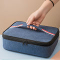 Portable square flat lunch box lunch box insulation bag bento. 