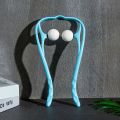 Hand Roller Neck Shoulder Dual Trigger Point Self Massager Pressure Point Therapy Neck Massage Tool Pressure Relieve.