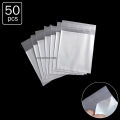 50 pcs x Three Layer (3x4 inch) Poly Bag Self Adhesive Plastic OPP Thin Cellophane Jewellery Packaging Bags. 