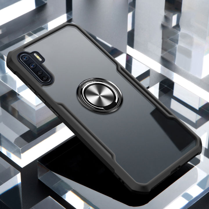 Phone%20Case%20OPPO%20F15%20Back%20Cover%20Magnetic%20Transparent%20Clear%20Armor%20Ring%20Shockproof%20Back%20Cover%20for%20OPPO%20F15%20Case%20-%20Image%204