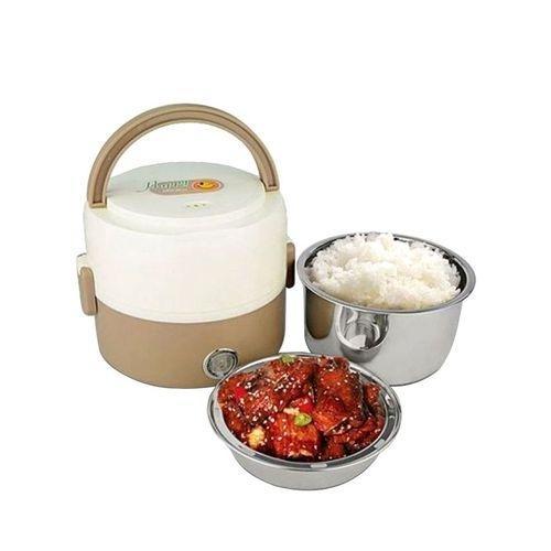 Double Layer Multipurpose Electric Lunch Box 1.2L - Pink