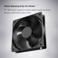 Teucer 12cm PSU 12V Cooler Fan 2.54-2Pin Interface 14cm Silent PC Chassis Power Supply Cooling Ventilator.