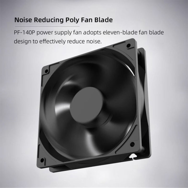 Teucer%2012cm%20PSU%2012V%20Cooler%20Fan%202.54-2Pin%20Interface%2014cm%20Silent%20PC%20Chassis%20Power%20Supply%20Cooling%20Ventilator%20-%20Image%202