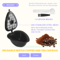 2In1 Coffee Capsule Pod for 9662.62 Machine Refillable Filter Pod Replacement Coffee Capsule and Tea-A. 