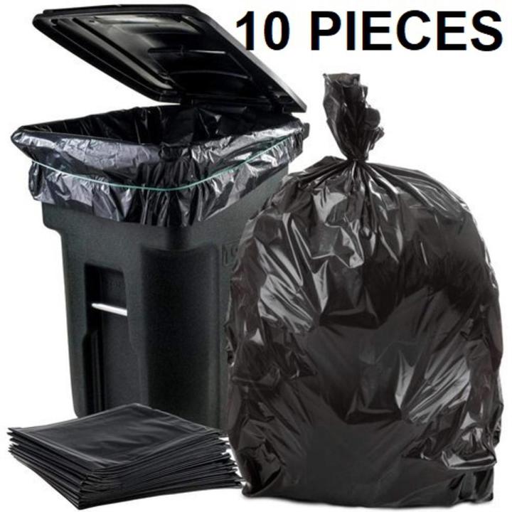 BLACK (55" X35") 10PCS Trash Bag / Poly Bag / Garbage Bag / Moyla Felar Bag / Polibag