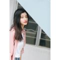 Pink Shirt Women's Loose Spring Clothes Korean Style Batwing-Sleeved Blouse Top Versatile Long Sleeve Shirt. 