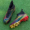 ALIUPS Size 35-46 Golden Soccer Shoes Sneakers Cleats Professio2023nal Football Boots Men Kids Futsal Football Shoes for Boys Girl. 
