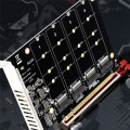 4 Port M.2 NVMe SSD To PCIE X16M Key Hard Drive Converter Reader. 