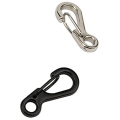 Mini Alloy Carabiner Clip Tiny Spring Snap Hook Carabiners for Backpack Keychains Accessories (Silver).
