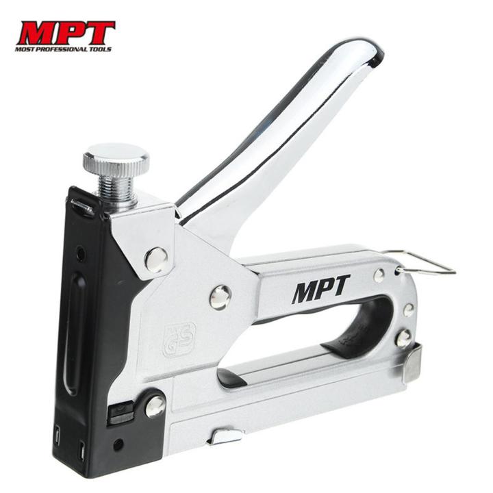 MPT Heavy Duty Manual Nail Staple-Clamp Stapler for Furniture Wood Upholstery Woodworking Rivet Tool MHI03002 - Kings Trading