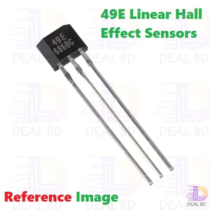 A Class 49E S49E OH49E SS49E Linear Hall Effect Sensors TO-92 3 Pins Sensor Element Switch For Electric Vehicle Motor Repair High Sensitivity Hall Sensor Linear Sensor